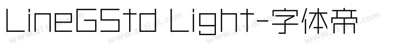 LineGStd Light字体转换